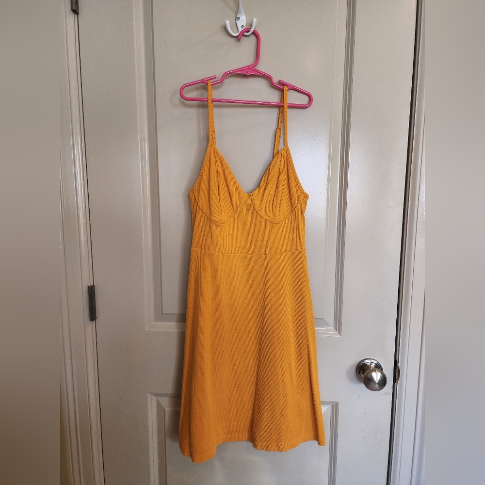 Wild Fable Mustard Yellow Slip Dress